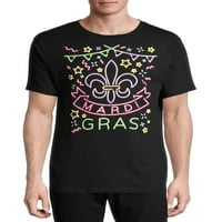 Неонска маица за маички за маички за маички на мажите Марди Грас