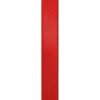 Црвена цврста двојна соочена сатенска лента за занаети, 3 8 дворови од Гвен Студио