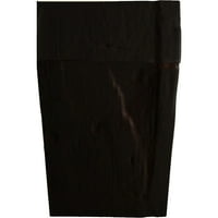 Ekena Millwork 6 H 8 D 72 W Hand Hewn Fau Wood Camplace Mantel комплет со Ashford Corbels, природна пепел