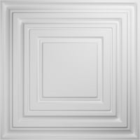Ekena Millwork 5 8 W 5 8 H повеќекратни декоративни 3D wallидни панели на Endurawall, бело