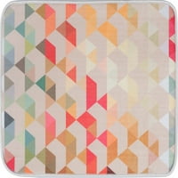 Современа површина за килим геометриски распрскувач со повеќе бои, лесен за чистење