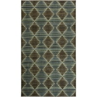 Mohawk Home Prismatic Nojus Brown Transetional Geometric Precision Prinited Area Rug, 8'x10 ', Blue и Brown