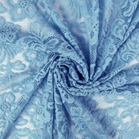Рим Текстил полиестер Ченил чипка ткаенина со цветен дизајн - Бебе сино