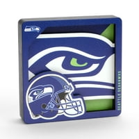 Младифан НФЛ Сиетл Seahawks 3D лого серија магнет
