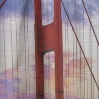 DesignArt 'Голден порта во Сан Франциско' Sea Bridge Curnate панел