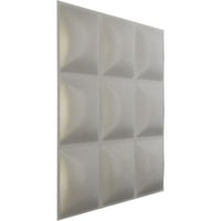 Ekena Millwork 5 8 W 5 8 H Classic Endurawall Decorative 3D Wallиден панел, текстура металик сребро