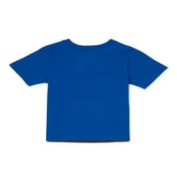 Garanimals Toddler Boys ' Добри вибрации маица со кратки ракави со боја