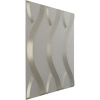 Ekena Millwork 5 8 W 5 8 H Nexus Endurawall Декоративен 3Д wallиден панел, текстурирано метално сребро