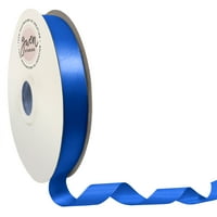 Royal Blue Double Faced Satin Ribbon за занаети, 7 8 дворови од Gwen Studios
