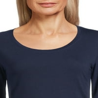 Без граници јуниори маичка за вратот со долги ракави, големини XS-xxxl