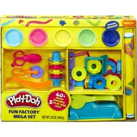 Play-Doh Fun Factory Mega Set со лименки на алатки Play-Doh & 40+