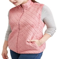 Време и време женски плус ватиран џемпер-џемпер елек