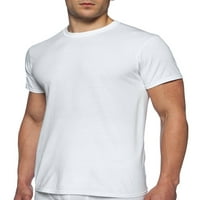 Голема машка екипа за кратки ракави бела маица, пакет, големина 2xl