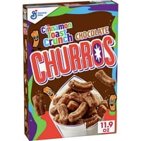 Chocolate Chocolate Churros Cinnymon Toast Crunch Rooction Rearcheat, 11. Оз. Кутија за житни култури