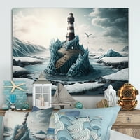 Dignart Fantasy Lighthouse во Арктичкиот океан I Wallидна уметност
