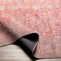 Уметнички ткајачи Кајлин темно розова традиционална 5 '8' килим за подрачје за перење машина