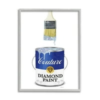 Sumbell Industries Glam Bold Blue Diamond P. Can Fashion Brush, 14, дизајн од Аманда Гринвуд