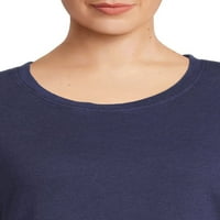 Womenенски плус џемпер на Terra & Sky со долги ракави