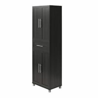 Systembuild Evolution Westford врамени кабинети за складирање на фиоки на вратите, графит сиво