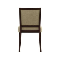 Домаќин Ажуриран дизајн столици за јадење без вооружување, ткаени тен