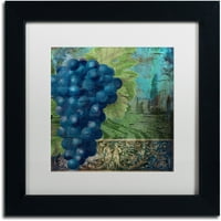 Трговска марка ликовна уметност vino blu две платно уметност по боја пекарница бела мат, црна рамка