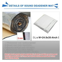 Единствени поволни цени 6,8sqft 197mil Car Sound Sound Insulation Deadener Mat 24,8 x39.4