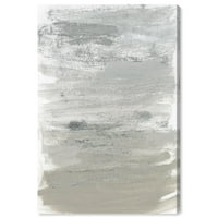 Wynwood Studio Апстрактна wallидна уметност платно „Сребрена бура“ боја - сива, бела