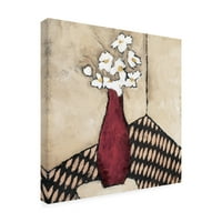Трговска марка ликовна уметност „Ретро црвена вазна“ платно уметност од idуди Багнато