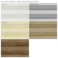 Колекција на Custom Essentials, безжична светлина за филтрирање на светлина, светло сива, должина од 1 8 ширина