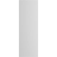 Ekena Millwork 3 4 W 55 H TRUE FIT PVC, два табла врамени од табла-n-batten ролетни, градско сиво