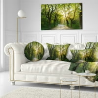 ДизајнАрт „Вечер во зелена шума“ пејзаж платно уметничко печатење