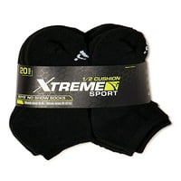 Xtreme спортски момчиња половина перница без шоу чорапи, 20-пакувања, големини 8-10