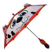 Мали момчиња шепа патрола Маршал „Стискајте и размавта“ Забавен чадор за облека, црвено бело, на возраст од