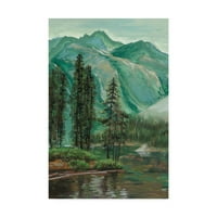 Трговска марка ликовна уметност „Планински пејзаж IV“ платно уметност од Мелиса Ванг