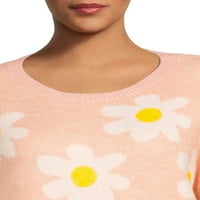 Сонувачи од деби женски плус големина џемпер на Дејзи пуловер