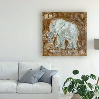 Трговска марка ликовна уметност „Глобален слон II“ платно уметност од Тара Дааветила