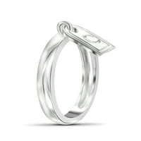 Стерлинг сребрен прстен за почетен шарм
