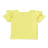 Чудо нација бебе девојче Pinafore фустан, маица и облека за покривање на пелена, големини 0 3- месеци