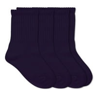 Copеферис чорапи чорапи, училишна униформа спортска мазна прсти ребра екипаж големини xs - l