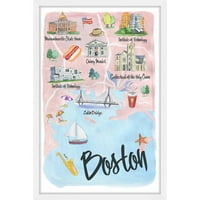 Јас го сакам Бостон Рамка за печатење на сликарство