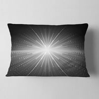DesignArt блескава starвезда во космичка галаксија - Апстрактна перница за фрлање - 12x20