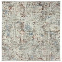 Обединети ткајачи Хиперион Телесто Транзитивен апстрактен акцент килим, слонова коска, 1'11 3
