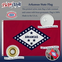 3x5ft Печатено најлон Бетси знамиња Арканзас државно знаме, групирано