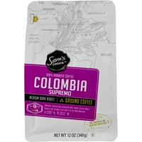 Избор на Сем Колумбија Врховно мелено кафе, средно темно печено, оз