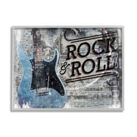 Tuphely Industries Rock & Roll Electric Guitar Musical Score Grunge позадина, 11, дизајн од Кловерфилд и Ко