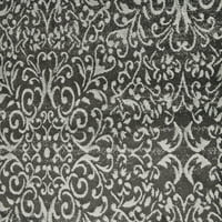 Геометриски цветни тркачи на Азери IV, Гунметал Сребрена сива боја, 2ft - 10in 7ft - 10in