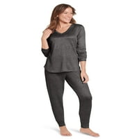 Jockey® Essentialsенски и женски плус четкани луксузни панталони за спиење, големини S-3x