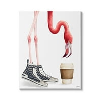 Sumn Industries Мода ватиран чевли Глам Пинк Фламинго кафе, 40, Дизајн од Зивеи Ли