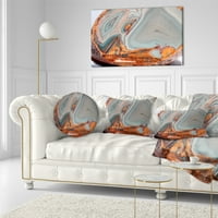 Дизајн на убаво езеро супериорна агат - Апстрактна перница за фрлање - 12x20