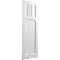Ekena Millwork 18 W 43 H TRUE FIT PVC San Miguel Mission Style Fixed Mount Sulters, недовршени